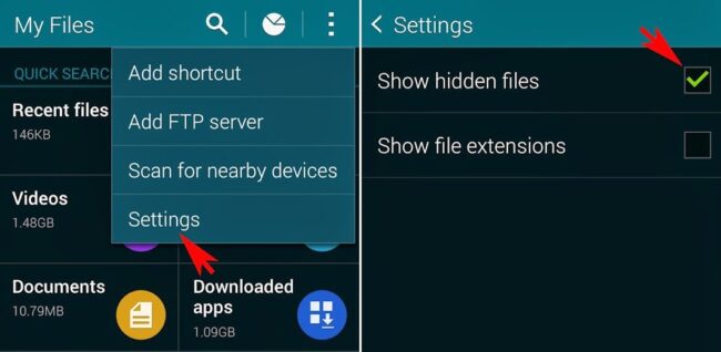 Download WhatsApp Status using file manager
