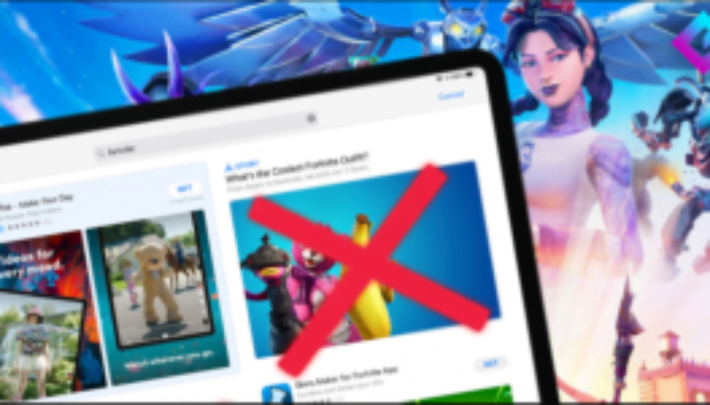 Fortnite is not playable on Apple devices