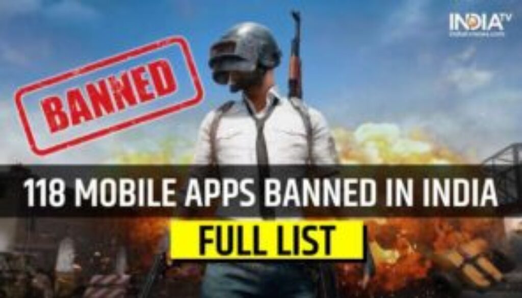 PUBG Mobile and 118 More Mobile Apps Banned