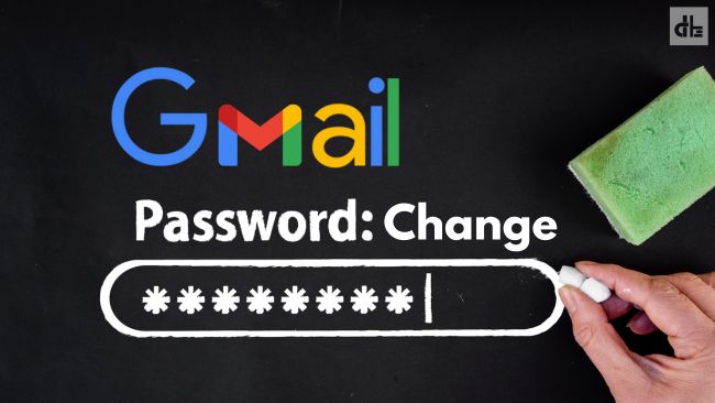 A men changing Gmail password in a board