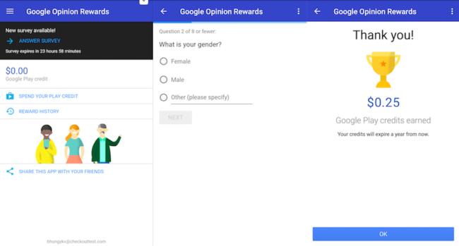 How to get Surveys in Google Opinion Rewards 2020 - Digital Bachat