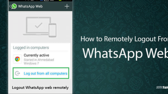 how to logout of whatsapp