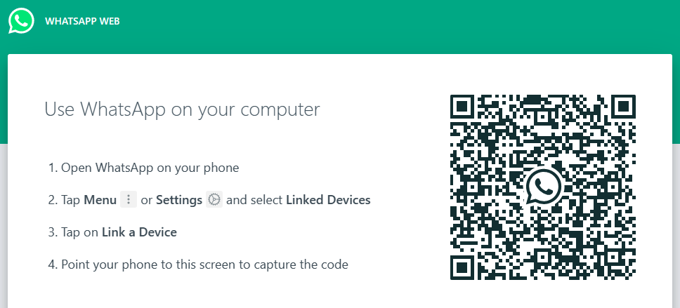 WhatsApp Web official website