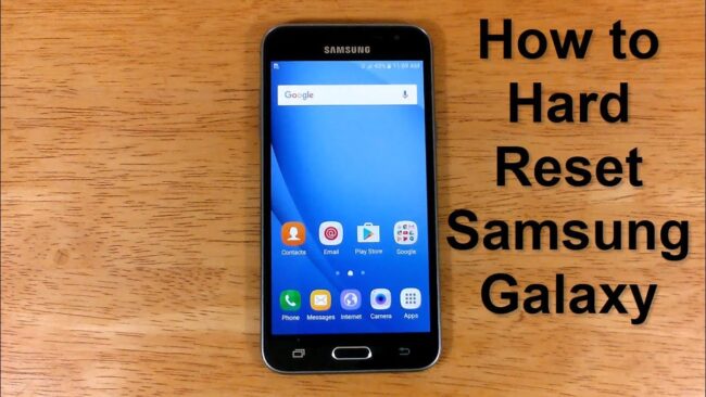 How to reset Samsung phone