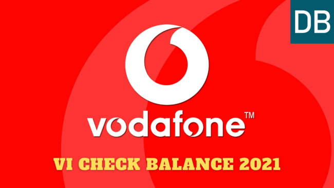 how to chack vodafone balance 2021
