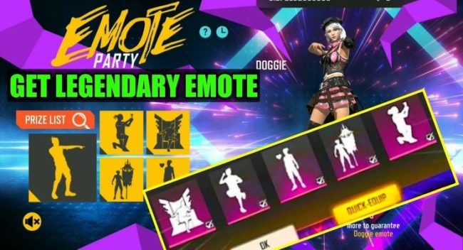 get free emotes in free fire 