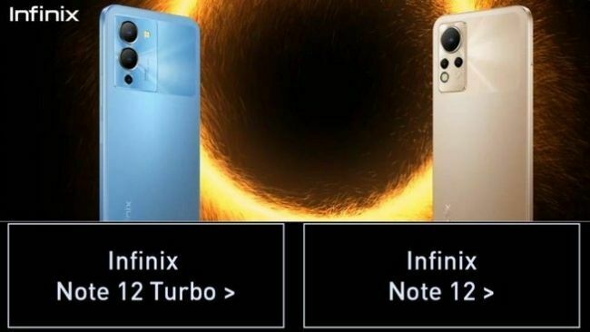Infinix Note 12 and Note 12T phones