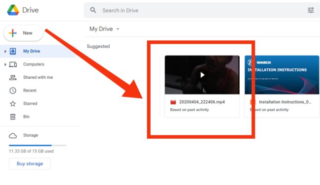 How to Save Video from Google Drive