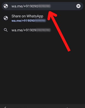 Whatsapp chat short link
