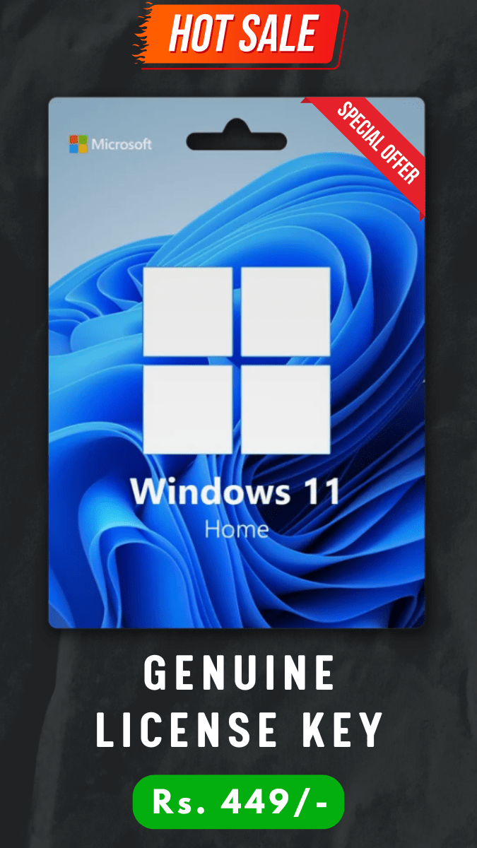 Windows 11 Home Genuine Retail License Key at cheap price at Digital Bachat Store