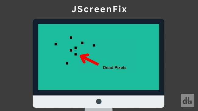 Repairing black spots on laptop screens using online fixer tools