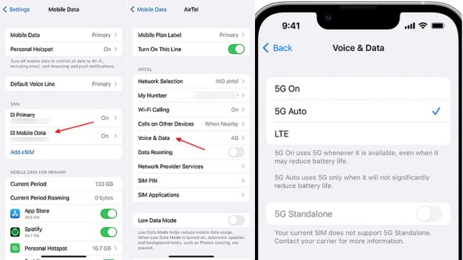 Jio 5G activate on iPhone