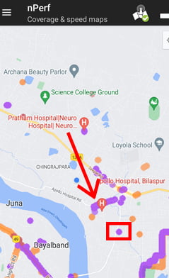 nPerf Airtel 5G Plus Coverage check
