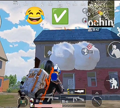 BGMI Ice Gun trick to block windows and doors