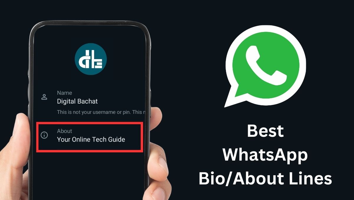 WhatsApp About Bio lines