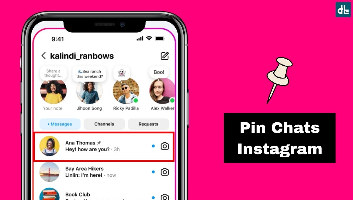 Pin chats on Instagram app on smartphone using the new Chat Pinning feature on Instagram in 2024