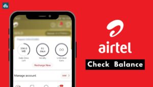 Checking Airtel balance such as data, SMS, plan validity