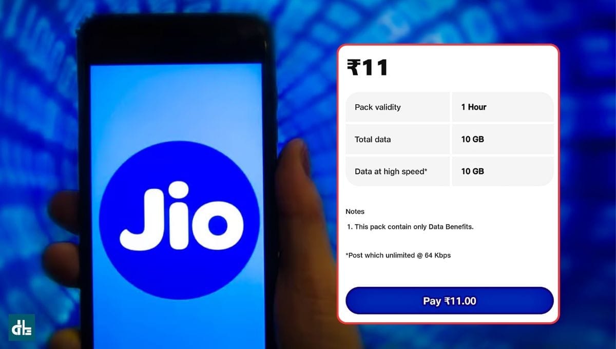 Jio Rs 11 Plan for Data Voucher launch